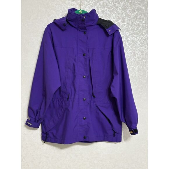 REI GoreTex Purple Rain Jacket Windbreaker Roll‎ Up Hood Zippered Pockets 12 - Picture 1 of 7